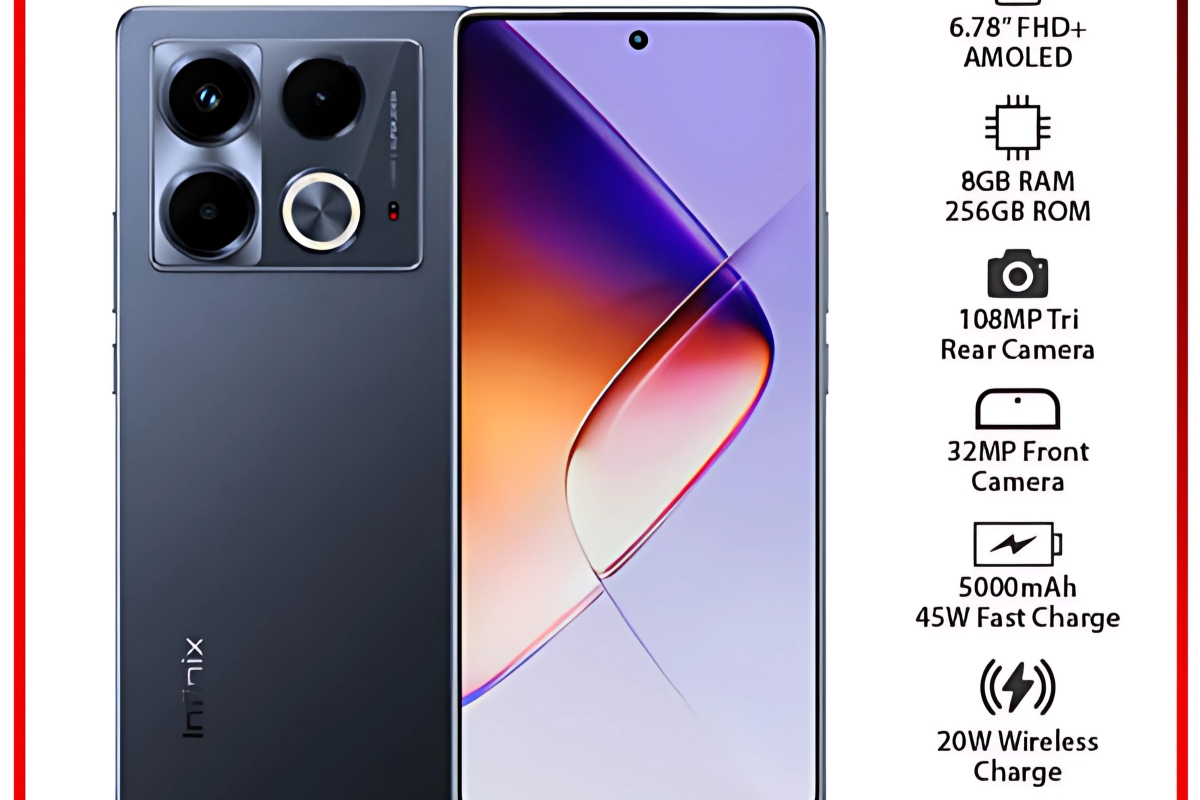 Infinix Note 40S 4G 33W फास्ट चार्जिंग आणि 120Hz रिफ्रेश रेटसह स्मार्टफोन