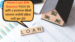 Home Loan EMI Bounce ₹500 दंड आणि 3 हप्त्यांनंतर बँकेची मालमत्ता जप्तीची प्रक्रिया कशी सुरू होते