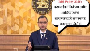 RBI Policy 2025 महागाईवर नियंत्रण आणि आर्थिक स्थैर्य साधण्यासाठी सरकारचा महत्वाचा निर्णय
